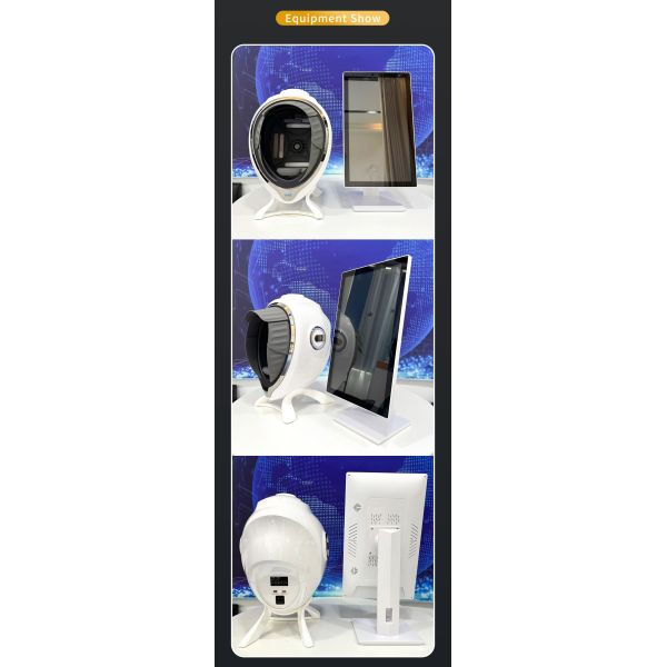 AI 3D Best Face Skin Analyzer Machine Adaptable Plug LED Multi-spectrum 21.5" Touchscreen Customizable High-Definition