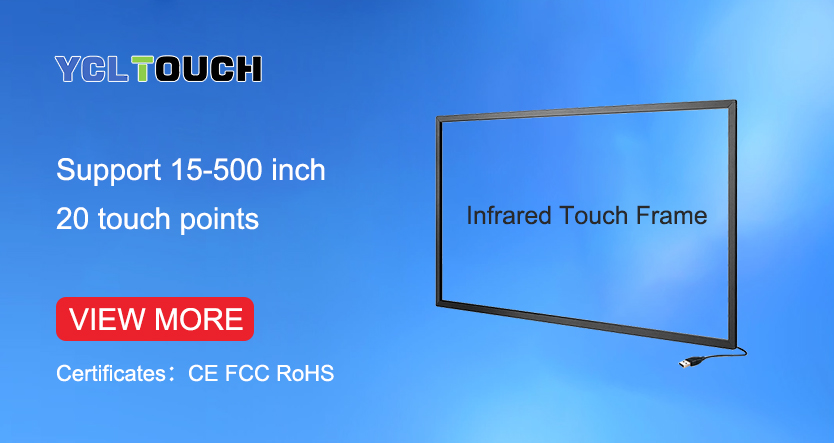 YCLTOUCH 55 Inch Infrared Touch Frame High Precision Interactive Open Frame