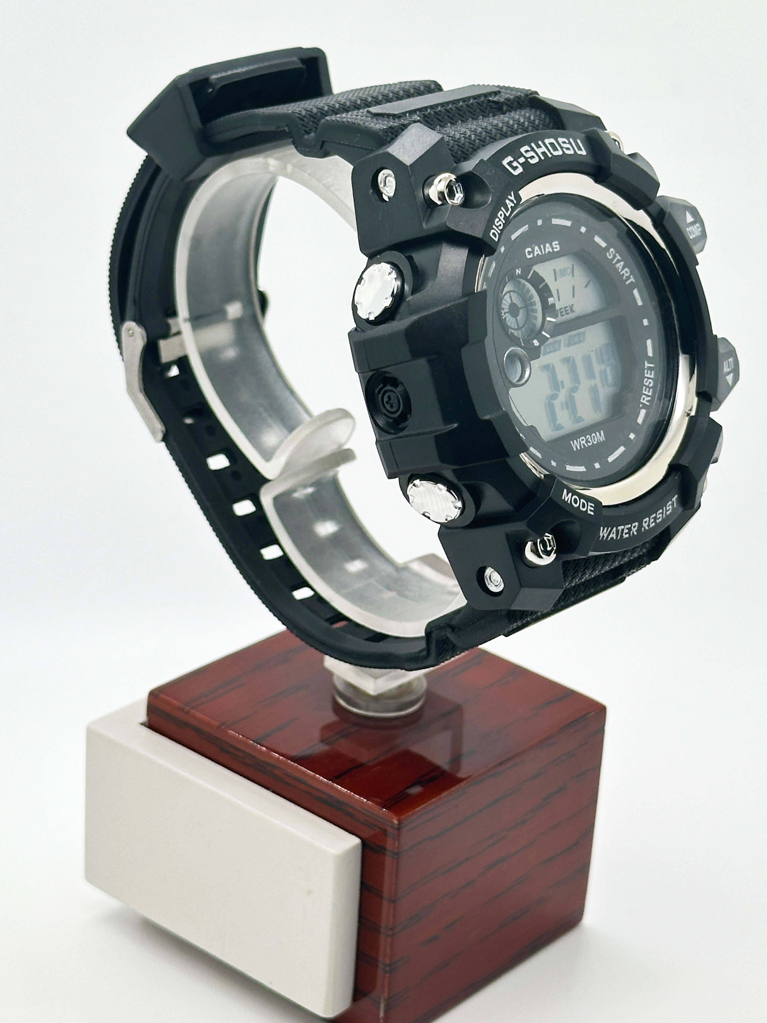 Digital Men's Silicone Band Sports Watch Water Resistant Gift Watches