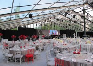 Quality Posh Permanent Transparent Garden Party Tent Clear White 10m X25m for sale