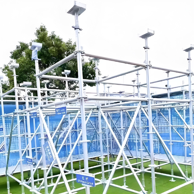 Hot Dip Galvanized Ringlock Scaffolding Standard 48.3mm For Building Construction
