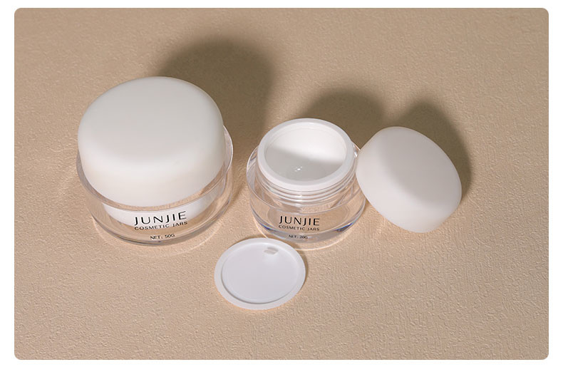 15ml/20ml/50ml Acrylic Empty Cosmetic Jar Skin Care Containers With Plastic Screw Cap For Facial Lotions
