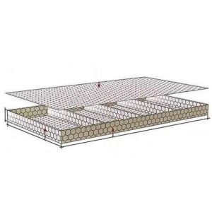 6x2x0.3M Stone Wall Wire Mesh Wire Gabion Cages 60x80mm