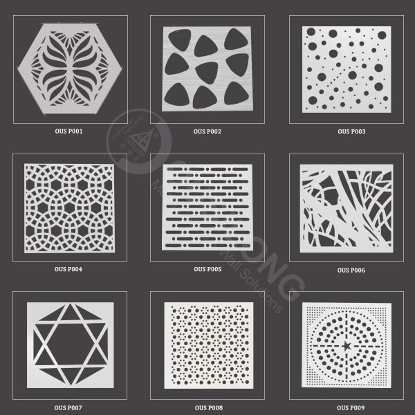 Hemmed Edge Perforated Metal Panel Ceiling Featuring Durable Polyester Powder and Heat Transfer Coating for Commercial Interiors