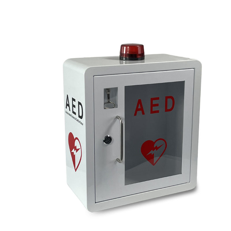 Defibrillator Metal Storage AED Cabinet Wall Mounted