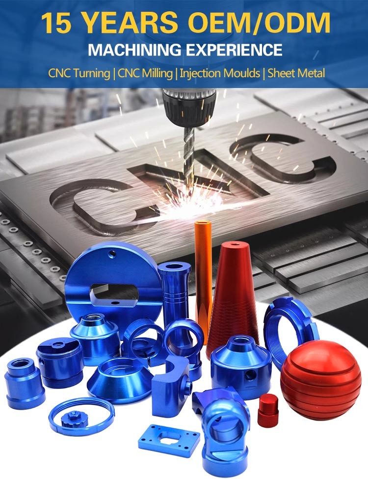 Hasun Customized Precision 5 Axis CNC Milling Service Machining Stainless Steel Anodized Aluminum Metal Blocks Custom Ma