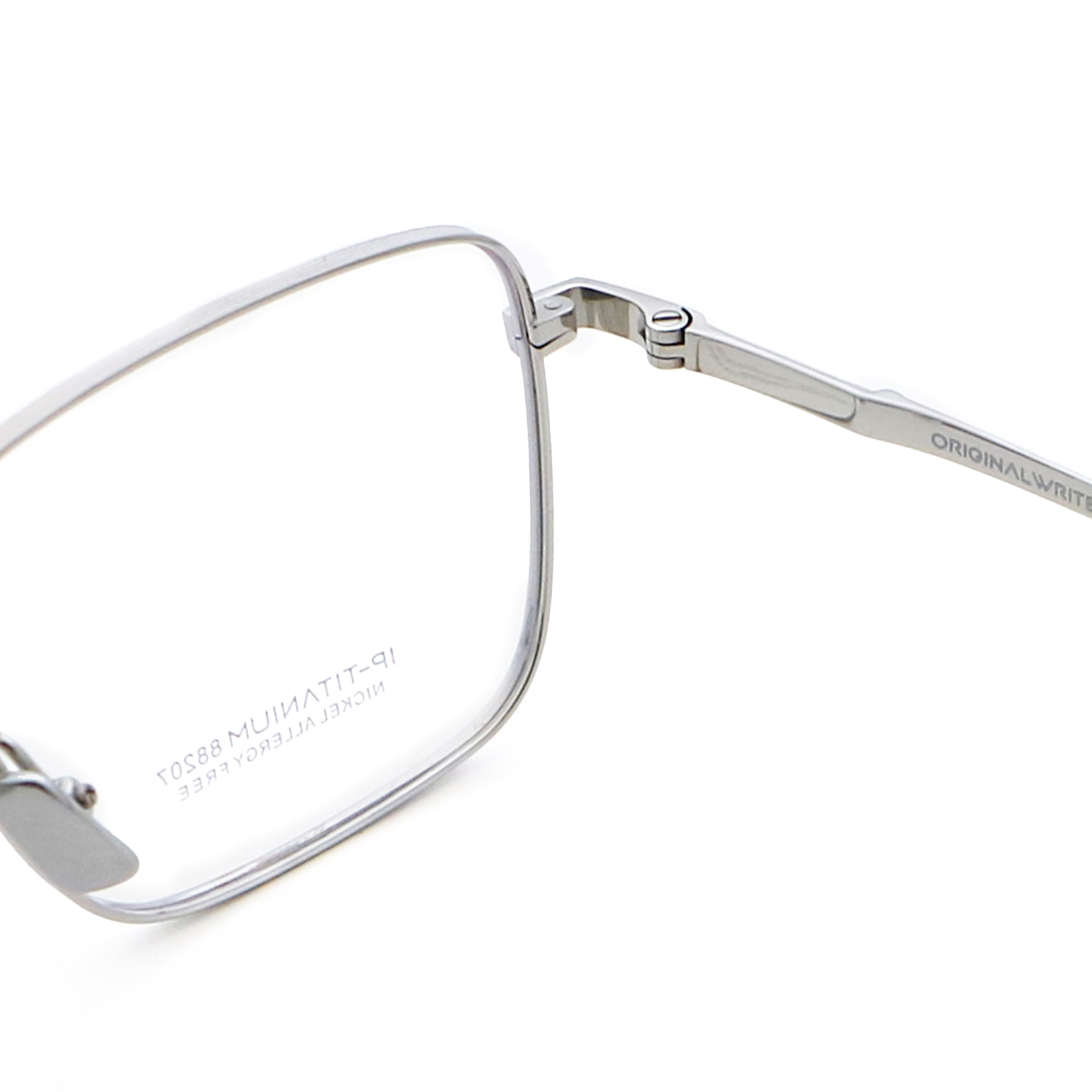 Ultra-Light Titanium Eyeglasses Polygonal Shape Optical Frame