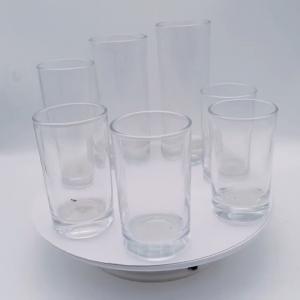 Quality Bottom Dia 53mm 59mm Juice Drinking Water Glasses For Wine 160ml 300ml for sale
