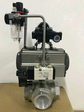 ball valve with pneumatic actuator