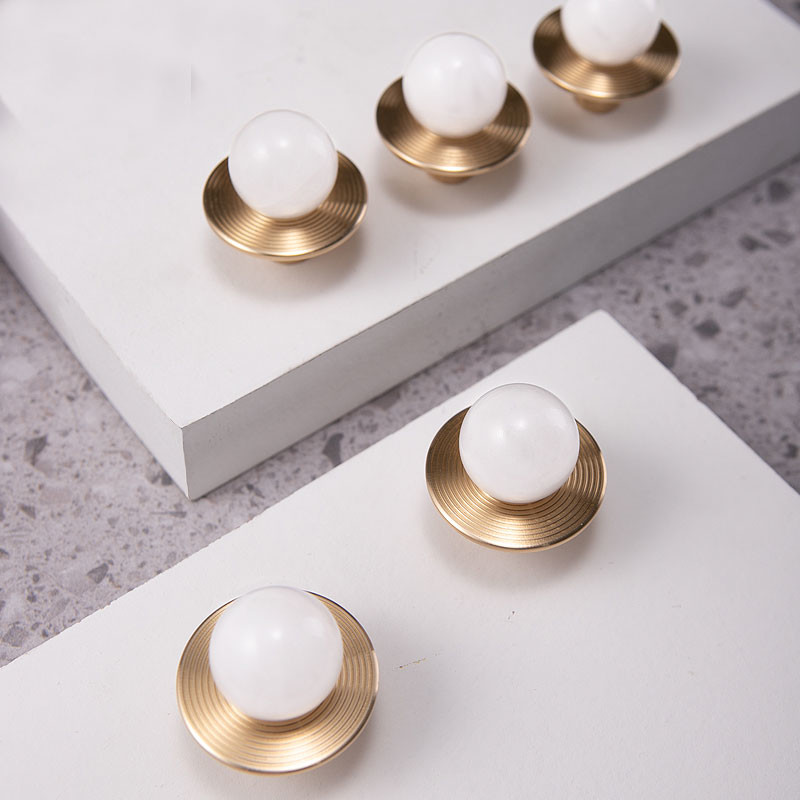 Round Brass Dresser Knobs Drawer Pulls Handles Cabinet Door Knob Handle Antique Rustic
