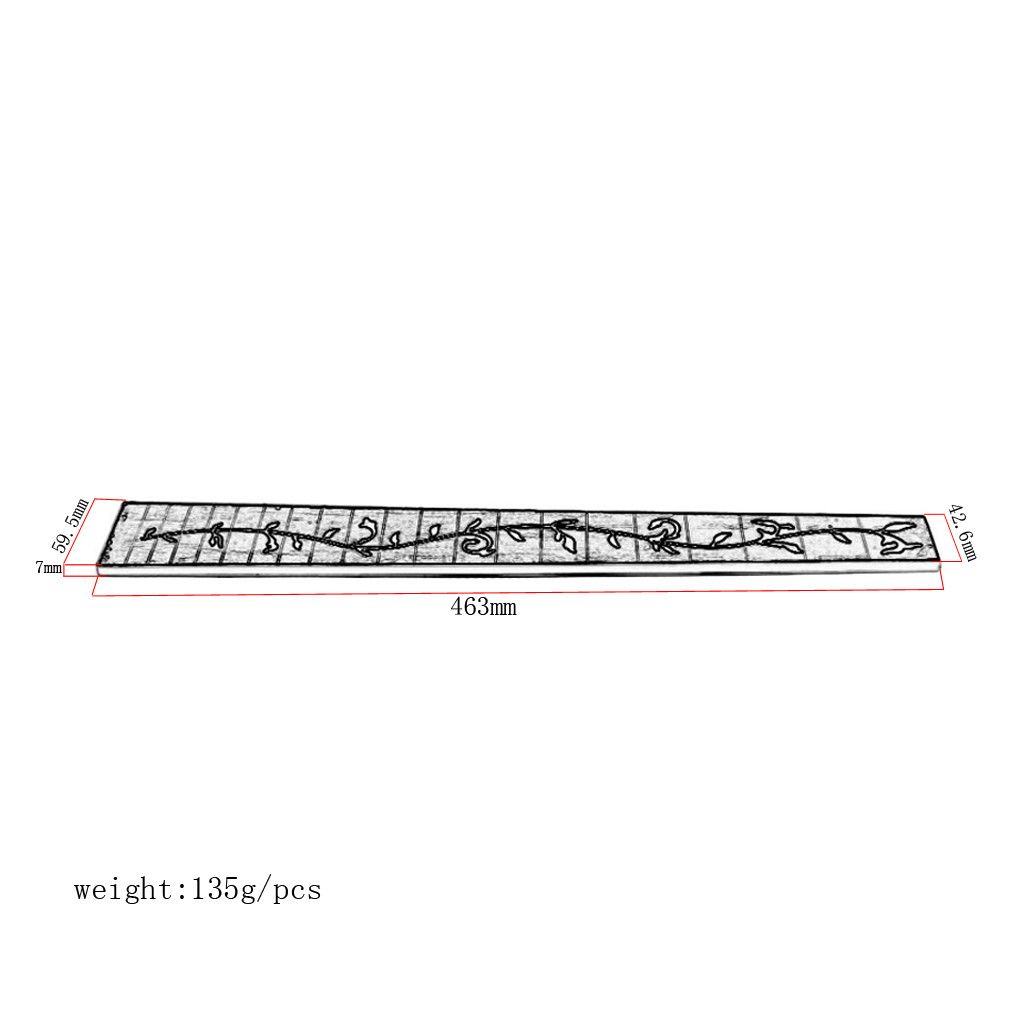 Cirrus Markers 18.23" Guitar Practice Fretboard 20 Fret For 41" Acoustic Guitar