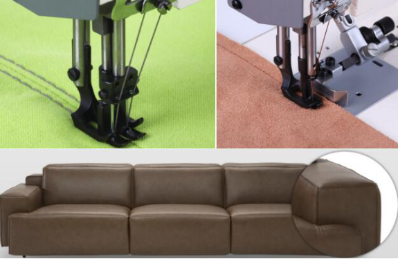 Long Arm Compound Feed Heavy Duty Lockstitch Sewing Machine