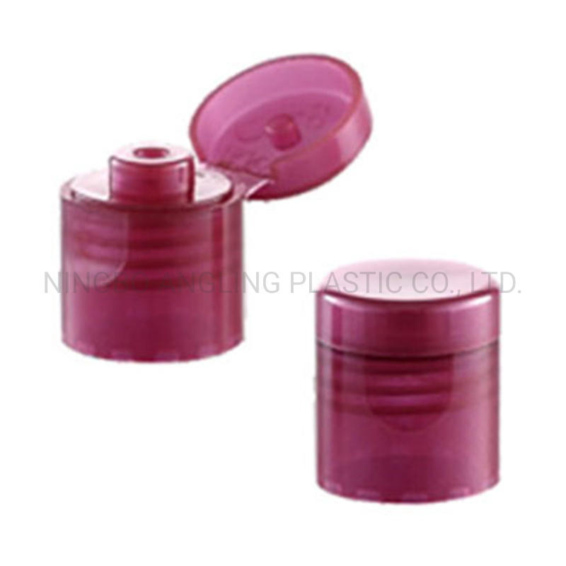 Factory 28mm PP Plastic Ribbed Flip Top Cap for Hand Santizer Lid