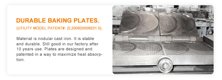 1.1KW 47 Plates Ice Cream Cone Making Machine Waffle Biscuit Machine