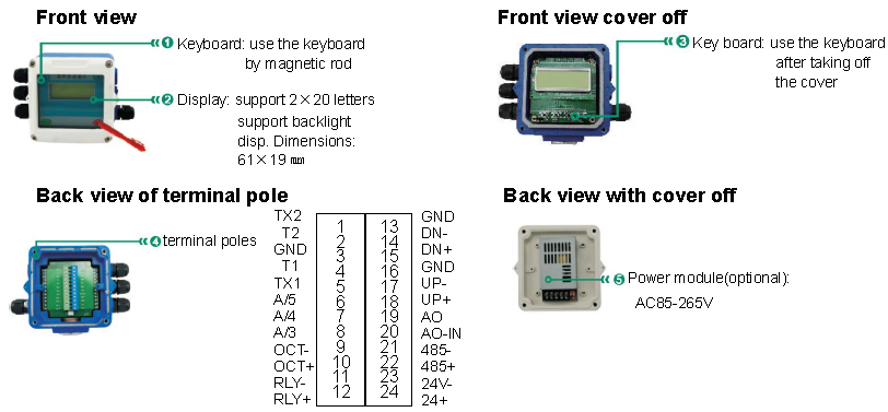 Cheap Wireless Battery Operated Portable Ultrasonic Milk Flow Meter / Flowmeter