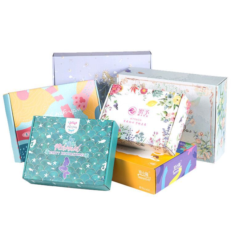 Colorful Custom Shape Paper Box for Clothes Mailing and Processing Accessories