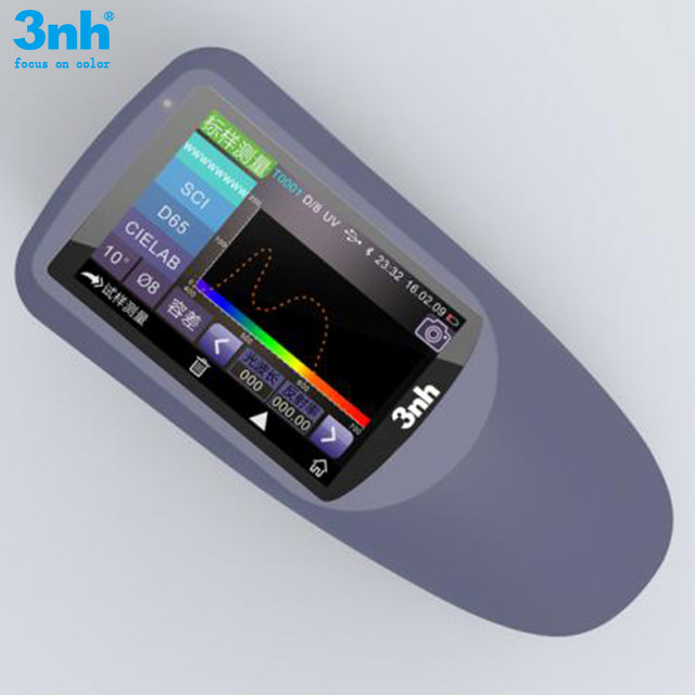 Handheld 3nh Spectrophotometer YS3010 SCI SCE 8mm Aperture Plastic Painting Textile Color Analysis