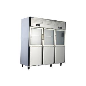 Buy cheap Commercial Kitchen Six-Door Glass Cooler with Stainless Steel Refrigerator from wholesalers