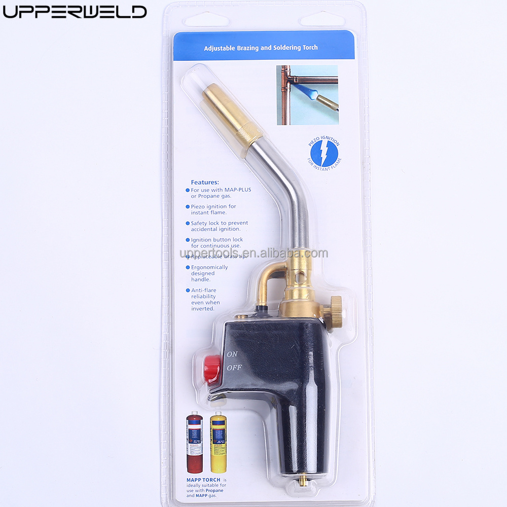 Adjustable Flame Mapp Torch for Portable Propane Heating and Brazing