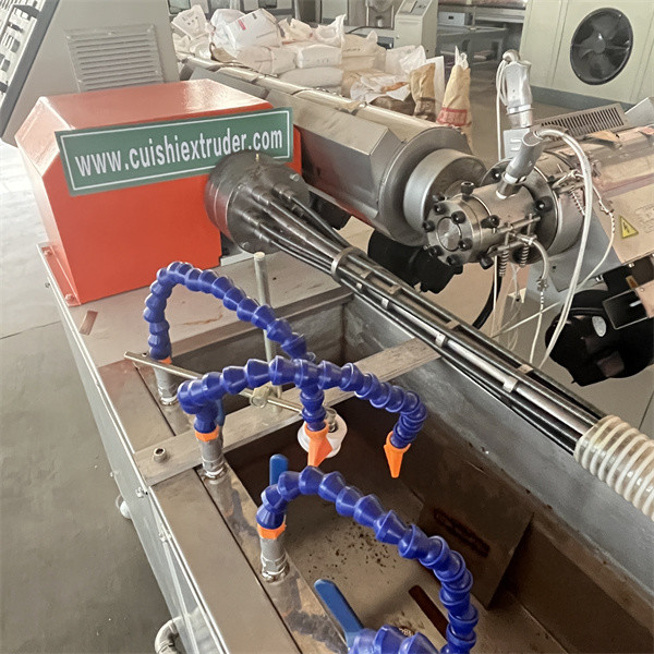 Flexible Helix PVC Suction Hose Machine / Reinforced PVC Pipe Extruder Machine