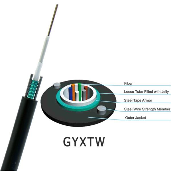 YOFC Black PE Jacket Outdoor Fiber Optic Cable 4 6 8 12 Cores GYXTW
