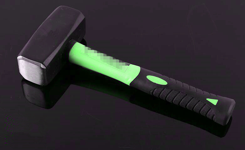 Double Color TPR Handle Stoning hammer(XL0062) with painted surface and good price