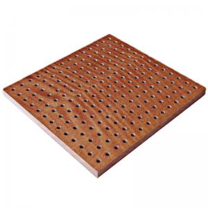 Quality Sound Resistant PVC Perforated Laminated Wooden Gypsum Boards for sale
