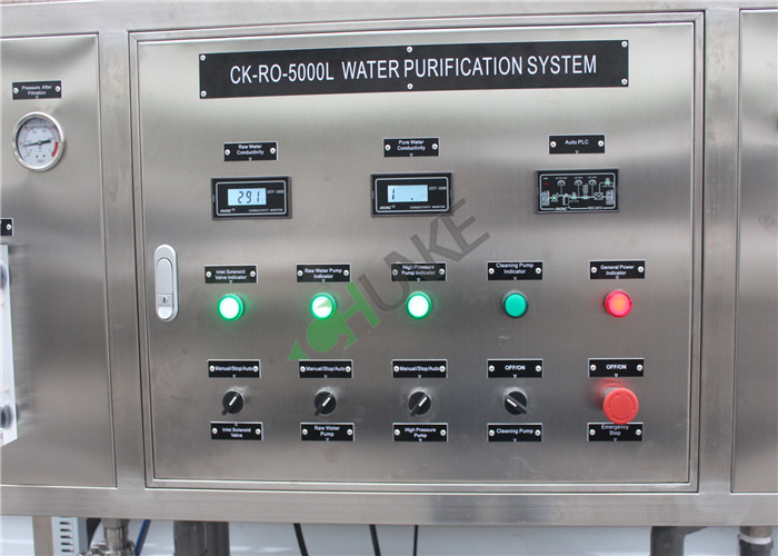 2000 Ltr RO Plant Salt Water To Pure Water Purifier , RO Mineral Water Machine