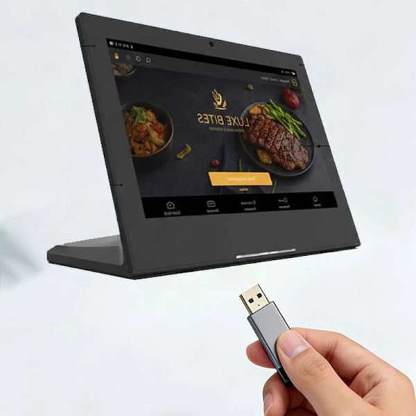 Self-Ordering Digital Menu Board with Multi-Language Support, High-Definition Display, and POS Integration for Restaurants