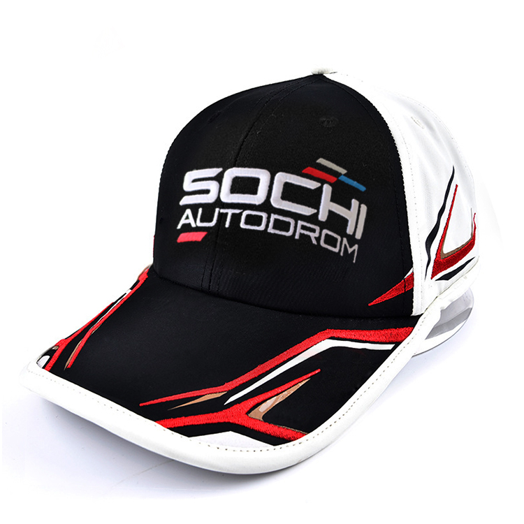 OEM ODM Design Racing Baseball Caps , Polyester Custom Team Baseball Caps