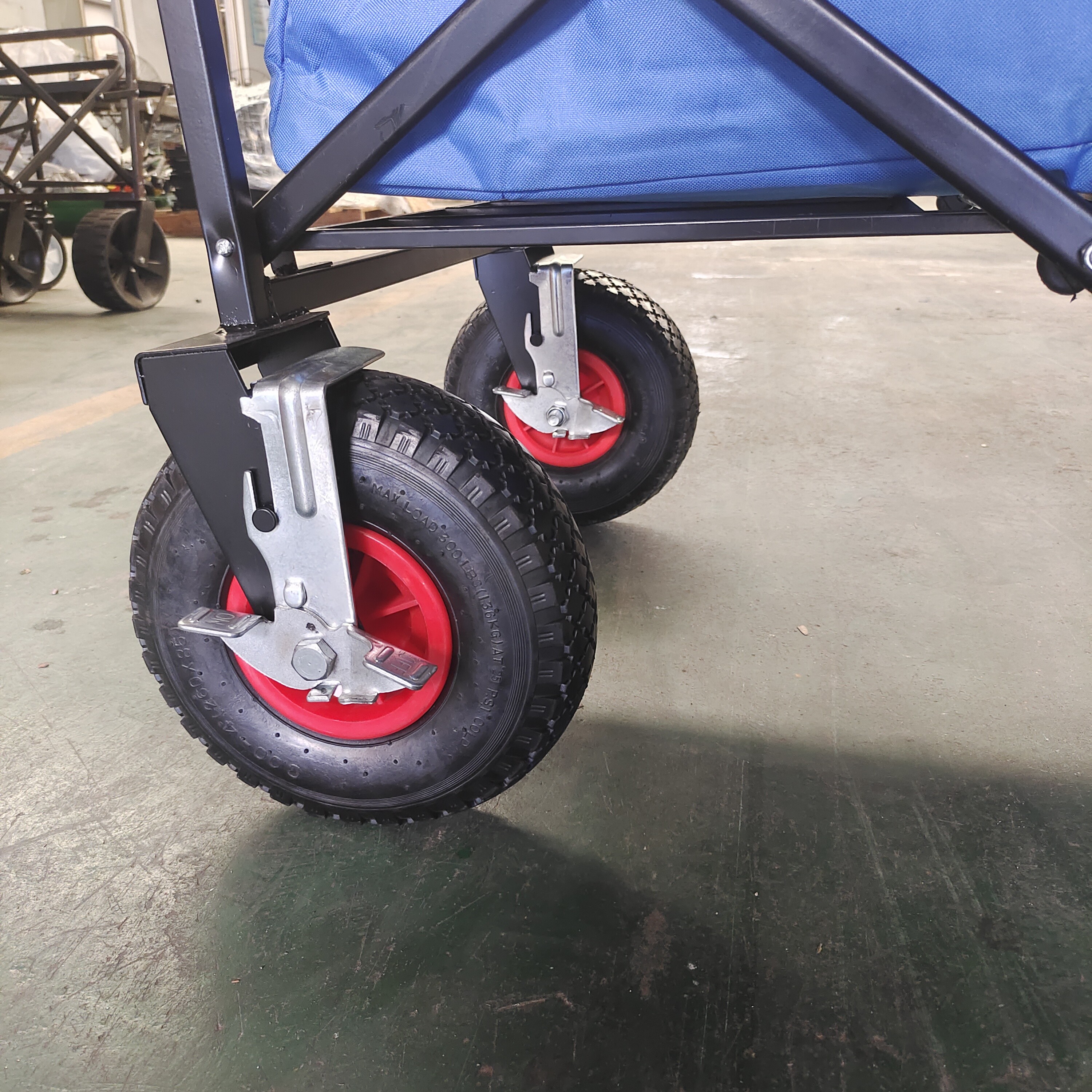 3.00-4 Rubber Pneumatic Tire Wheels Folding Wagon Collapsible Beach Trolley