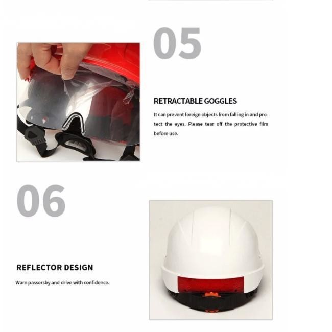 Flame Retardant Industrial Hard Hat Welding Helmet For Construction Industrial Worker