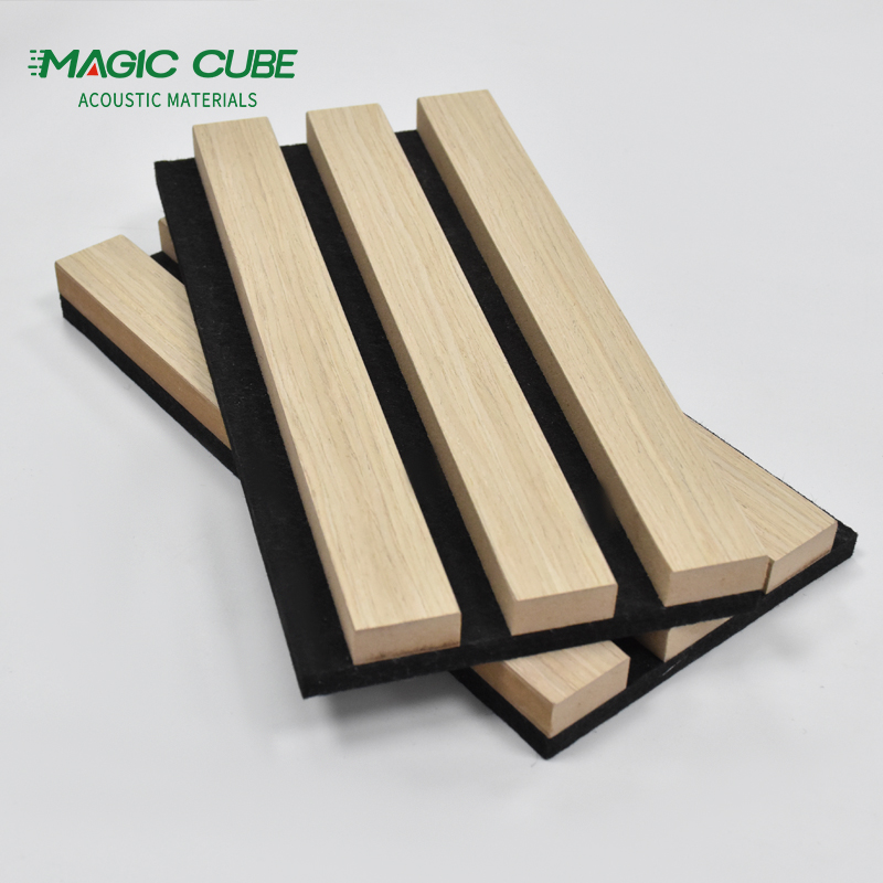 Modern Sound Insulation Material Sound Absorbing Wall Panel Wooden Slat Acoustic Wall Panels