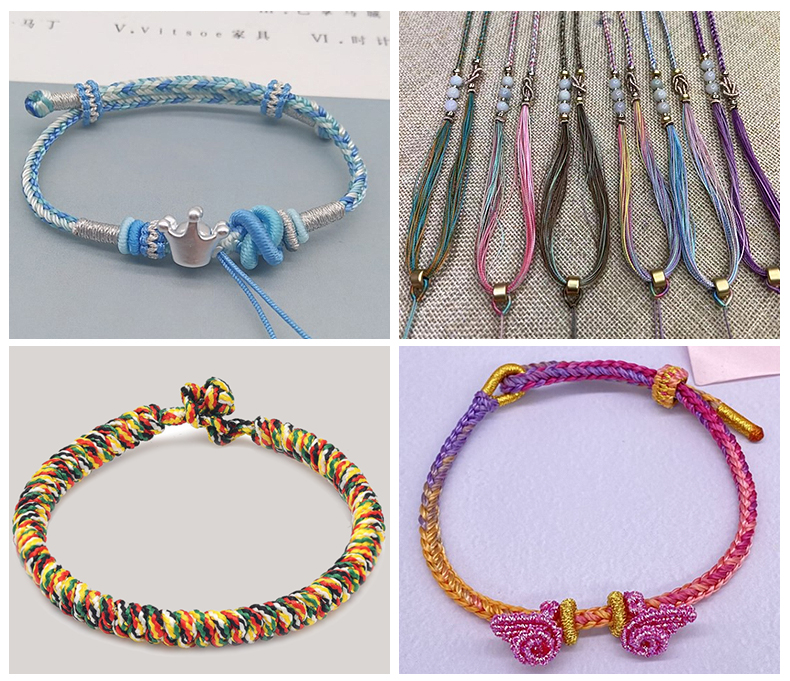 100g Multi-Colors Variegated Embroidery Thread 1000 Meters for Hand Knitting Projects