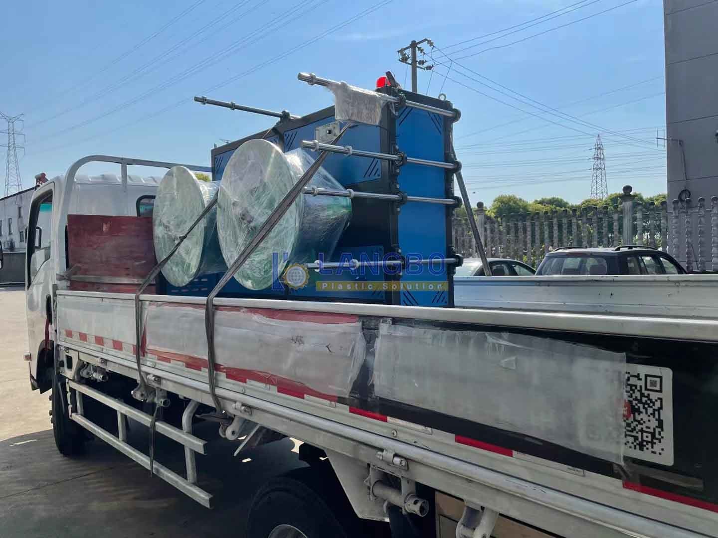 Double Station Plastic Pipe PE Winding Machine Winder Coiler