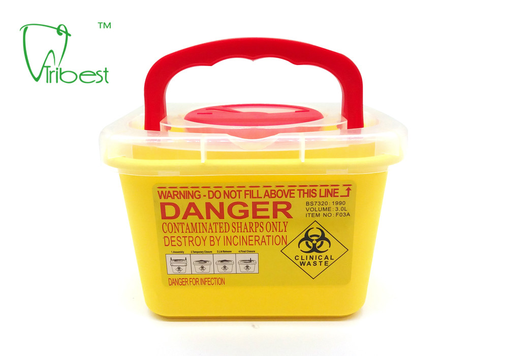 FDA Medical Waste Plastic Disposable Sharps Container