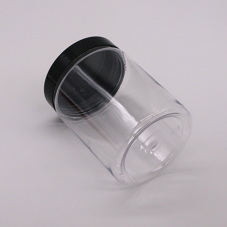 300cc PET Wide Mouth Plastic Food Storage Bottles with Aluminium Lid for Tasty Snacks