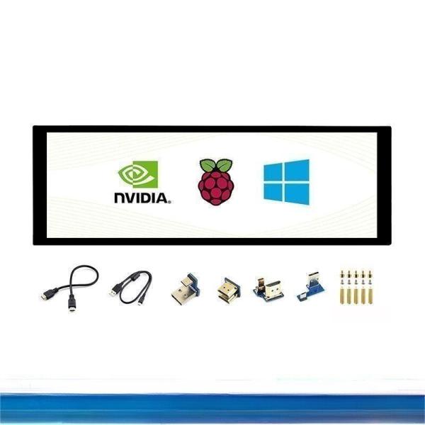 7.9 inch bar type TFT Display 400×1280 Resolution HDMI Interface 400-680cd/m²