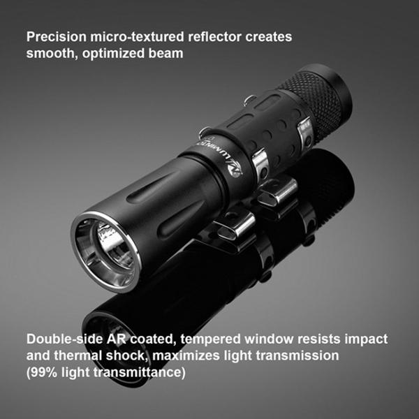 Under Water Lumintop D10 Flashlight , Light Weight Head Mounted Dive Light