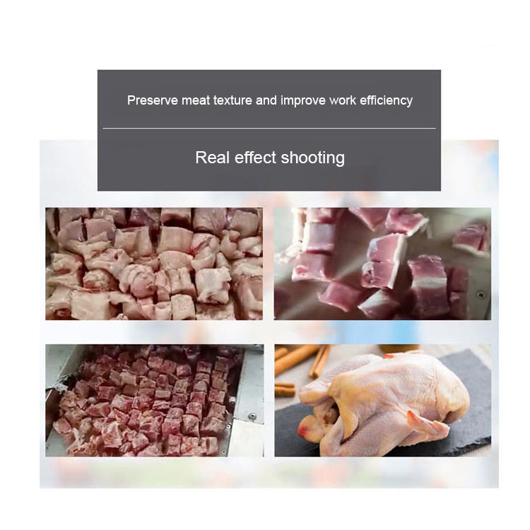 100-600kg/h Meat Processing Machine Beef Cutting Frozen Meat Commercial Meat Cutting Machine