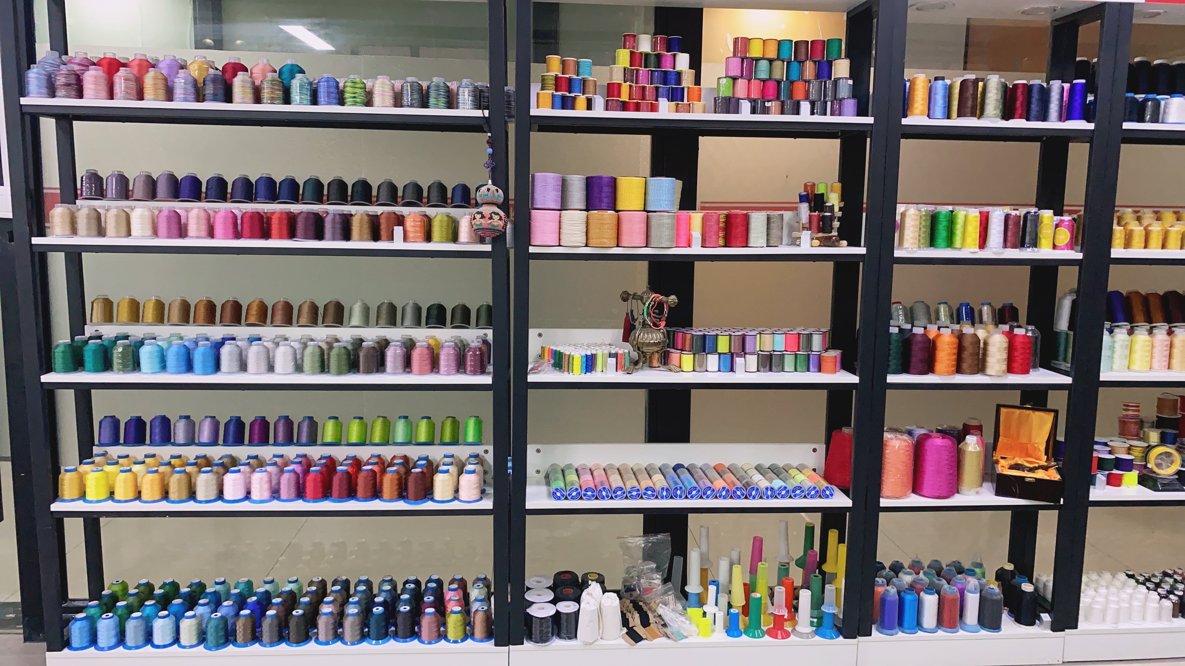 Customized LOGO High Strength Polyester UV Sewing Thread for Leather Sewing 100G Weight