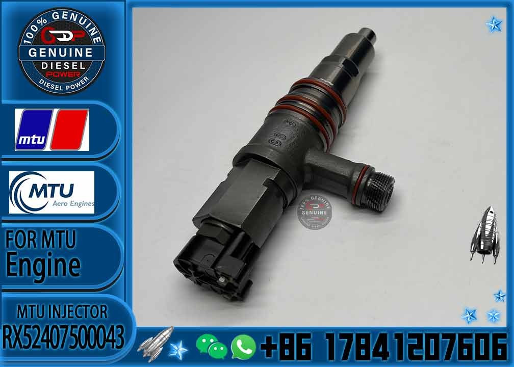 Diesel Engine Fuel injector common rail parts injector RX52407500043 FOR MTU 4000 ENGINES