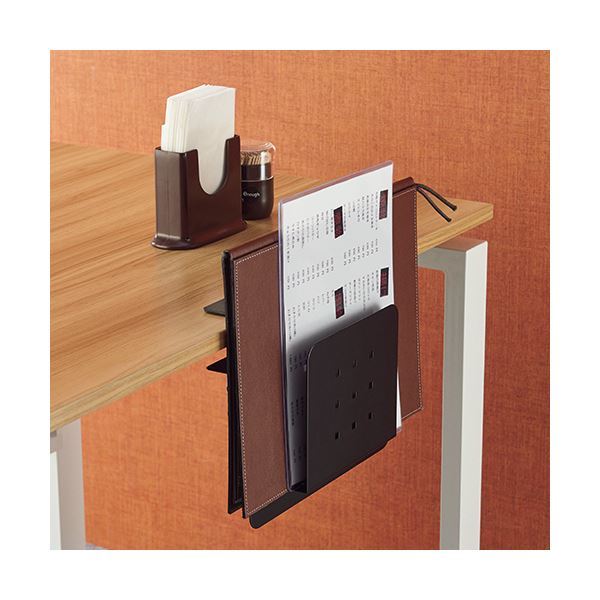 Effortlessly Organize Wires with Side-Mount Laptop Desk Stand and Side Storage Holder