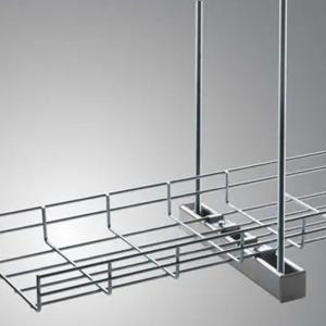 ElectroGalvanized Wire Tray Rectangular Wire Mesh Basket Cable Tray Grid