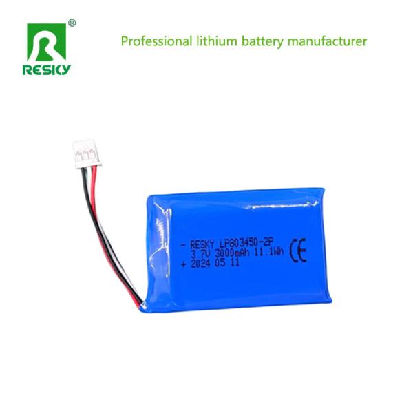 Rechargeable Lipo Li Polymer Cell 803450 3.7V 1500mAh 5.5wh
