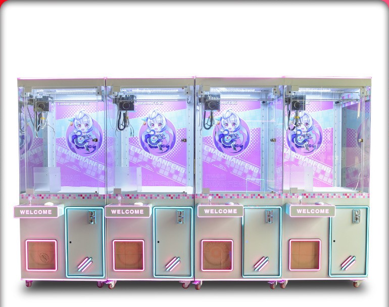 Automatic Clip Gift Game Machine Metal Acrylic Plastic Coin Operated Toy Crane Claw