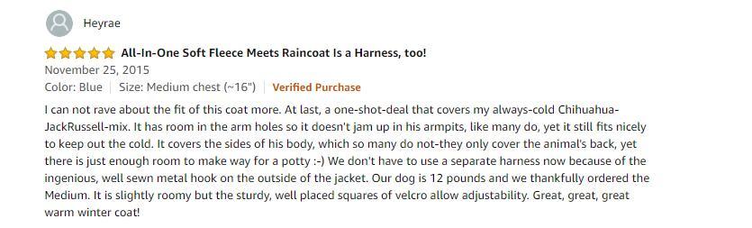 Sports Vest, Fleece Lined Small Dog Cold Weather Jacket Coat Sweater with Reflective Lining