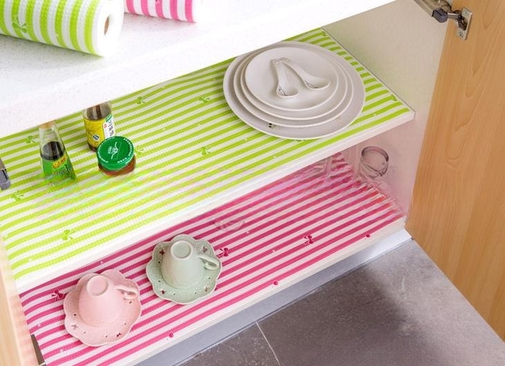 Waterproof Folding Table Mat for Kitchen Cabinet Drawer Household Non-slip Plastic Pad