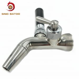China Homebrew Beer Keg Faucet , Flow Control Beer Faucet With Forward Sealing on sale