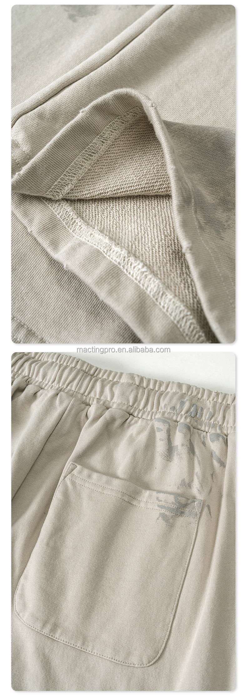 Custom Streetwear French Terry Jogging Pants Hand Painted Vintage Oversized Sweatpants